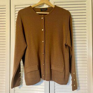 Vintage Brooks Brothers Brown Cardigan